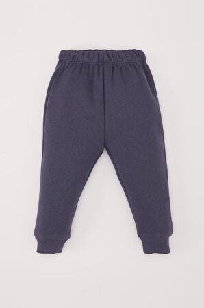 DeFacto Erkek Bebek 2'li Takım Bisiklet Yaka Baskılı Sweatshirt Beli Lastikli Eşofman Altı D6767A524WNAR153