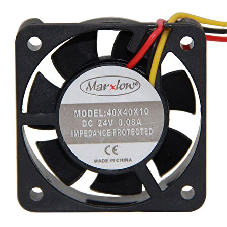 Marxlow 40X40X10MM 12V Dc 3 Kablo Fan