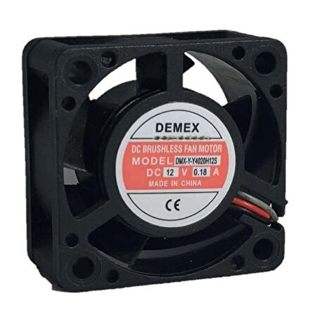 Demex 40X40X20Mm 12V 0.18A Dc Kare Fan