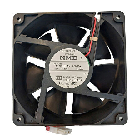 Nbm 120x120x38MM 12V 1.30A 11938KA-12N-FA Kare Fan