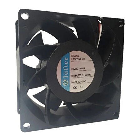 Lüfter 80X80X38Mm 24V 0.80A Kare Fan