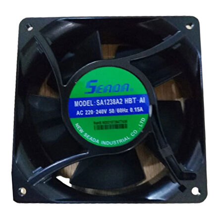 Seada 120X120X38Mm 220V 0.15A Metal Kanatlı Fan
