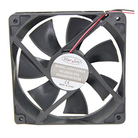 Marxlow 120X120X25Mm 24V 0.25A 2 Kablo Fan