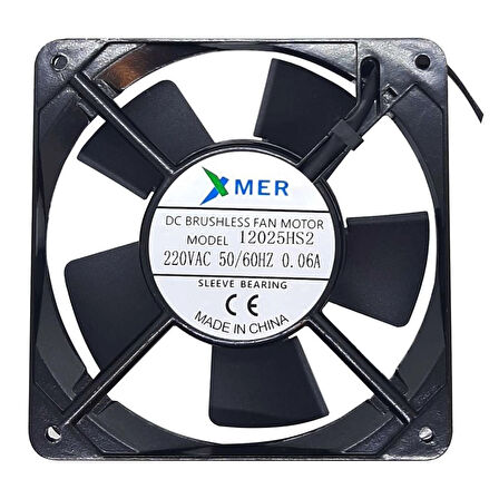 Xmer 120X120X25Mm 220V 0.06A Kablolu Fan