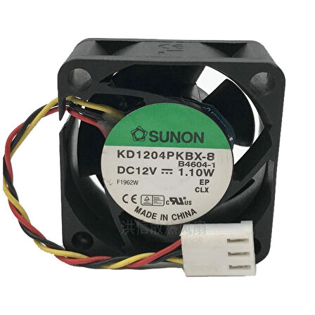 Sunon 40x40x20mm 12v 1,1W/0,09 2 Kablo Fan KD1204PKBX-8