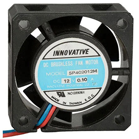 Innovative 40x40x20mm 12v 0,10A 2 Kablo Fan SP402012M
