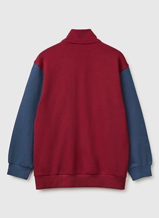 United Colors of Benetton Kırmızı Erkek Logo Baskılı Sweatshirt 226A3J68C506E903-EJ_Sweatshirt
