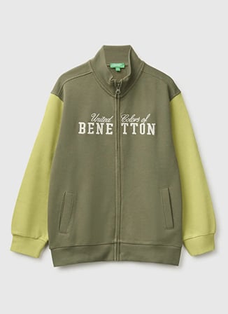 United Colors of Benetton Haki Erkek Sweatshirt 226A3J68C506E901-EJ_Sweatshirt