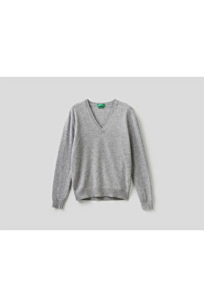 United Colors of Benetton Kadın Gri Kazak Model Kodu: 123A1002D4488