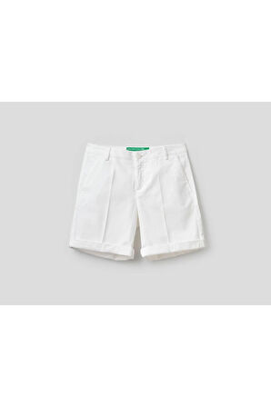 United Colors of Benetton Kadın Beyaz Şort Model Kodu: 124P4CV0592G5