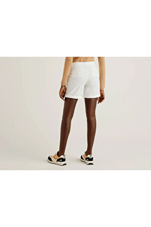 United Colors of Benetton Kadın Beyaz Şort Model Kodu: 124P4CV0592G5