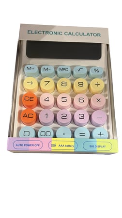 Csl Rz-816 12 Hane Masa Tipi Renkli Hesap Makinesi