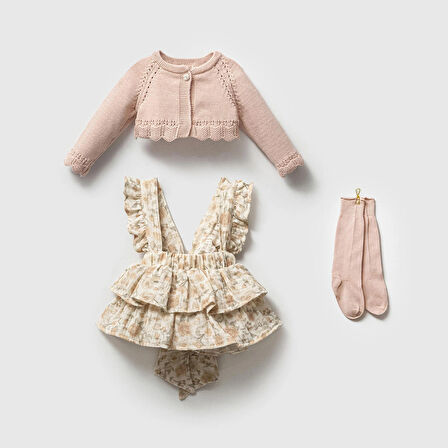 KIZ BEBEK HIRKALI ÇORAPLI ROSALINDA JİLE ELBİSE