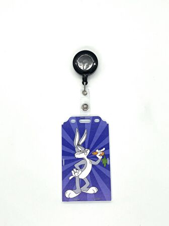 Bugs Bunny 2 Temalı Dikey Kart Kabı Kart Koruyucu 