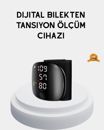 Taşınabilir Dijital Tansiyon Aleti – Bilekten Ölçüm, Aritmi Uyarısı Ve Risk Göstergesi