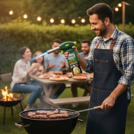 İpek Yıldızı® Outdoor Kamp, Piknik ve Tamir İşleri İçin Kamp Gazı Seti – Taşınabilir Pürmüz Alev Tabancası ve Yüksek Performanslı Gaz Kartuşu