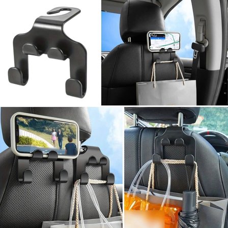 İpek Yıldızı® Oto Koltuk Arkası Düzenleyici Organizer Askılıklı Telefon,Tablet Tutucu