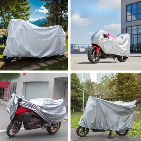 İpek Yıldızı® Su Geçirmez Yağmur,Kar,Dolu Koruyucu Motorsiklet Brandası - Örtüsü