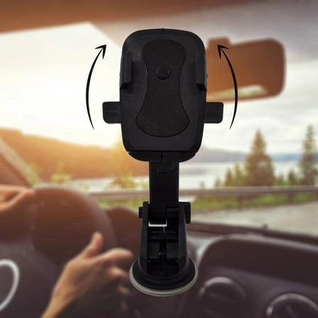 İpek Yıldızı® 360 Derece Dönen Torpido Üstü Uzunluk Ayarlamalı Vantuzlu Teleskopik Araç Telefon Tutucu