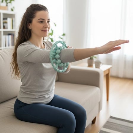 İpek Yıldızı® 20 Tekerlekli Ayarlanabilir Bacak ve Kol Masaj Aleti – 360° Tam Daire Derin Doku Kas ve Lenfatik Masaj Silindiri