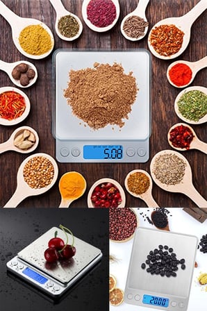İpek Yıldızı® Dijital Hassas Mutfak Terazisi Hassas Tartı 2000 Gr/01 Gr Hassasiyet