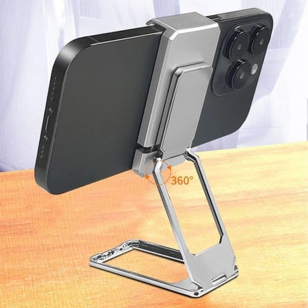 İpek Yıldızı®  360 derece Dönen Tüm Telefon Tipleri İle Uyumlu Metal Telefon Standı Braket