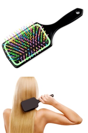 İpek Yıldızı® Saç Açıcı Pratik Renkli Uçlu Plastik Saç Fırçası Tarağı Ergonomik Tarak