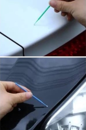 İpek Yıldızı® 100’lü Mini Tek Kullanımlık Araba Rötüş Fırçası –İnce Uçlu Yumuşak Kıllı Boya Uygulayıcı, Otomotiv Detaylandırma