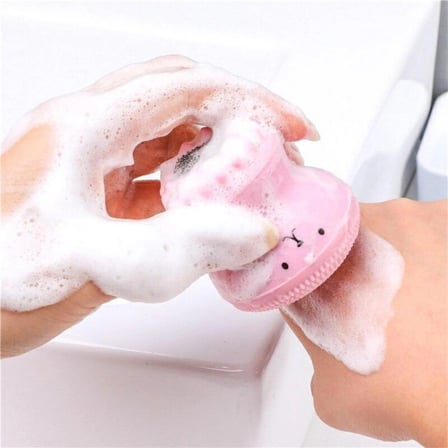 İpek Yıldızı® Peeling Etkili Mini El Yüz Cilt Temizleme Fırçası Silikon Temizlenmesi Kolay  Siyah Nokta Gi