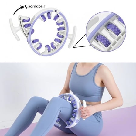İpek Yıldızı® 14 Tekerlekli 360° Selülit Karşıtı Masaj Aleti – Çıkarılabilir 3 Tekerleği Çıkarılabilen, Bacak, Kol ve Karın İçin Sıkılaştırıcı Masaj R