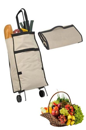 İpek Yıldızı® Katlanabilir Tekerlekli Market Çantası,Çok Amaçlı Pazar Arabası,Portatif Alışveriş Bez Torbası