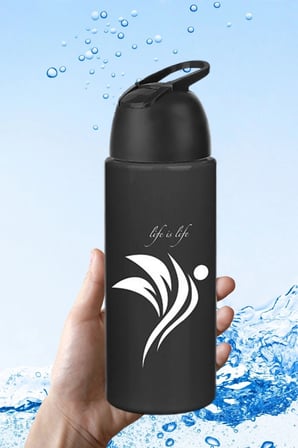 İpek Yıldızı® Kilitlenebilen Matara Güvenlikli Suluk Sporcu Matarası Spor Su Şişesi İçecek Şişesi 700ml