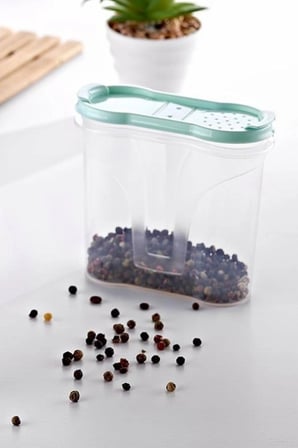 İpek Yıldızı® Plastik Kapaklı Majör Baharatlık Baharat Saklama Kutusu Kabı