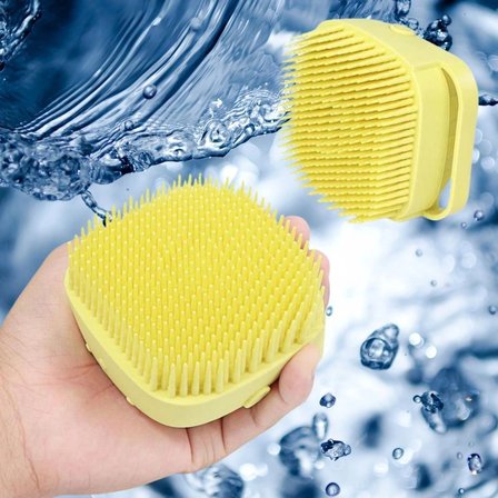 İpek Yıldızı® Yumuşak Silikon Malzemeli Esnek Jel Hazneli Masaj Fonksiyonlu Etkili Banyo Duş Kese Lifi