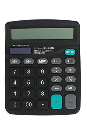 İpek Yıldızı® Standart Fonksiyonlu 12 Haneli Geniş LCD Ekran,Pill Masaüstü Hesap Makinesi