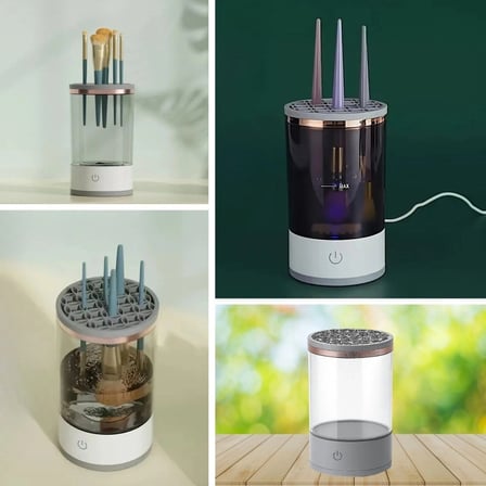 İpek Yıldızı® USB Şarjlı Makyaj Fırçası Temizleyici Aparat Hızlı Kurutmalı, Çok Yönlü Fırça Temizleyici