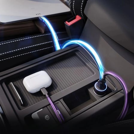 İpek Yıldızı® Araç İçi Çakmaklığa TakılanType-C ve USB Girişli 2 Portlu Hızlı Şarj Adaptörü