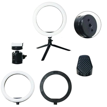 İpek Yıldızı® 8inç 20cm Youtube Instagram Tiktok Selfie  Stüdyo Video Fotoğraf Ring Light  Tripod Led Halk