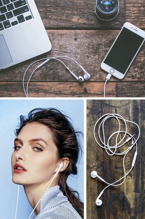 İpek Yıldızı® İphone Ucu Çıkışlı Pop Up Kulakiçi Yumuşak Kontrol Tuşlu Kulaklık