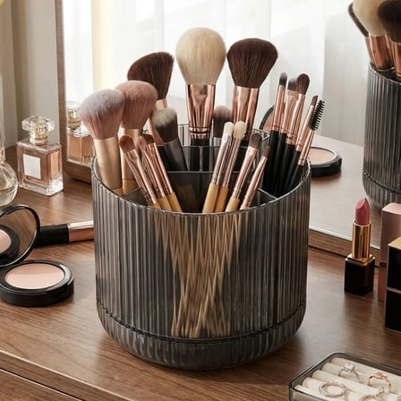 İpek Yıldızı® 360° Dönebilen Plastik Organizer – Çok Amaçlı Mutfak, Banyo ve Makyaj Malzemesi Düzenleyici, Döner Masaüstü Stand