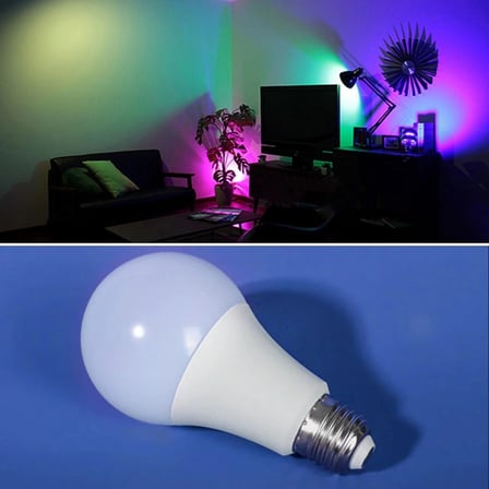 İpek Yıldızı® 9w Uzaktan Kumandalı 15 Farklı Renk Seçenekli Led Ampul