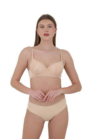 Kadın Mikro Kumaş Dikişsiz İz Yapmaz Külot - 3'lü Özel Paket (Siyah, Beyaz, Ten Renk)