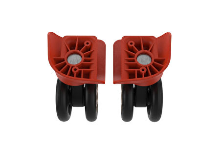 Keo-Plus PP Valiz Tekerleği Sağ ve Sol Kırmızı Renk