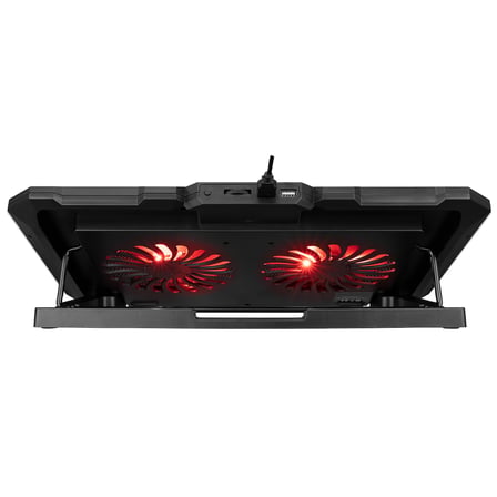 Addison Rampage Ad-Rc12 Claw Siyah 2 Fan 2 Usb Rgb Işıklı 15"-17" Notebook Soğutucu Stand