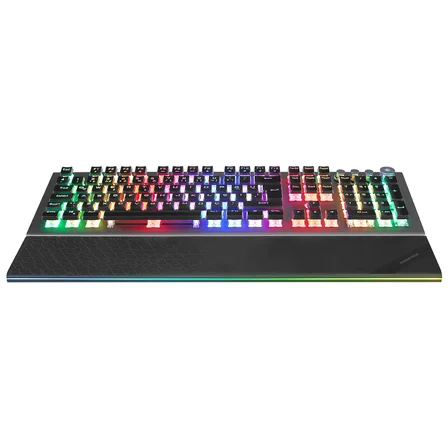 Rampage Kb-R101 Impressıve Gri-Siyah Usb Rgb Aydınlatmalı İnce Tasarım Red Switch Kablolu Oyuncu Klavyesi