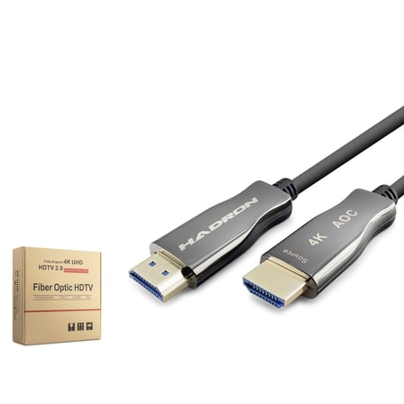 Hadron Hdx2059 50M Fiber Hdmi Kablo 4K 60Hz Siyah