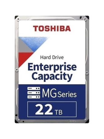 Toshiba 22Tb Mg10 3.5" Mg11Aca22Te 7200 Rpm 512 Mb Sata3 Enterprıse Nas ve Güvenlik Diski
