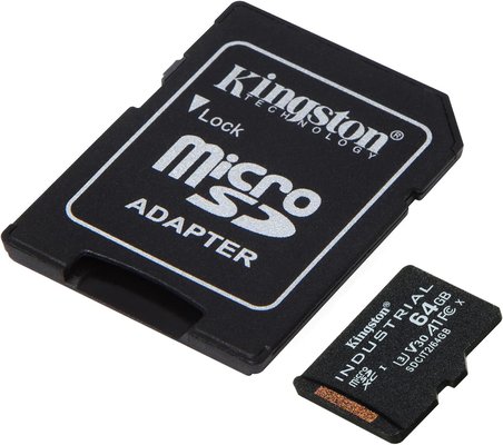 Kingston Sdcıt2-64Gb 64Gb Microsdxc Industrial C10 A1 Pslc Card + Sd Adapter Hafıza Kartı