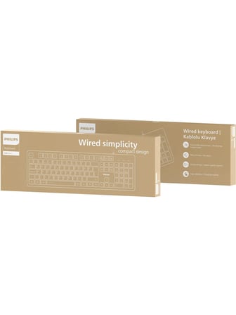 Philips Kablolu Türkçe Q Klavye + Mouse Set Siyah Spk6248B