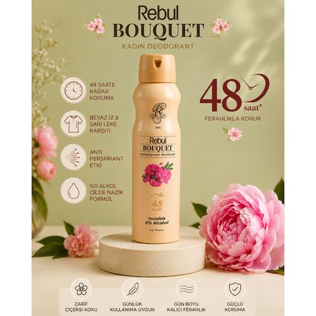 Rebul Bouquet 150Ml Bayan Deodorant
